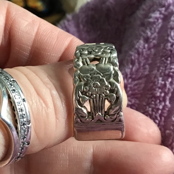 🔥 2 for 50$ 💥 Silver Cutlery Ring - Picture 1 of 4